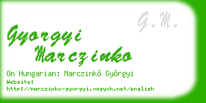 gyorgyi marczinko business card